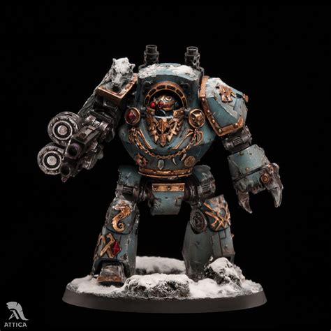 Space Wolves Legion Contemptor Dreadnought Painted Wargaming Figure Art ...