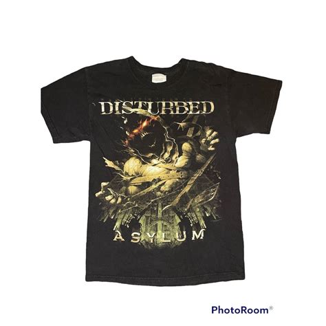 Hanes Vntg Disturbed T-shirt SM Black Asylum Metal Band Tour Tee | Grailed