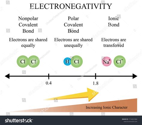 Illustration Chemical Electronegativity Chemical Property That Stock ...