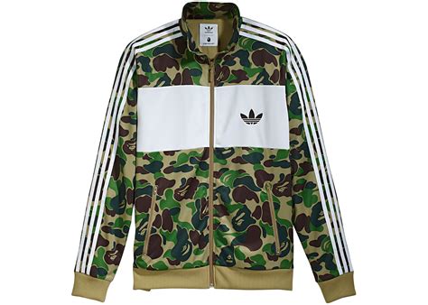 BAPE X adidas ABC Camo Track Jacket Green Men's - FW16 - US