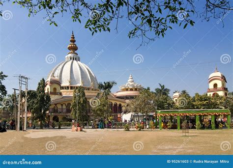 Mayapur Temple , ISKON Headquarter. Stock Image - Image of ashram, bengal: 95261603