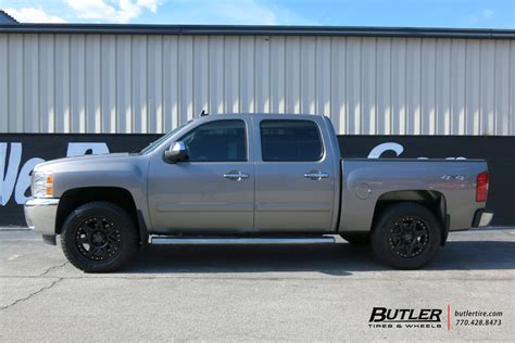 Chevrolet Silverado with 20in Black Rhino Hammer Wheels exclusively from Butler Tires and Wheels ...