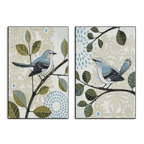 Antiphonal singing birds (bigeminy) – Needlework Kits - UK