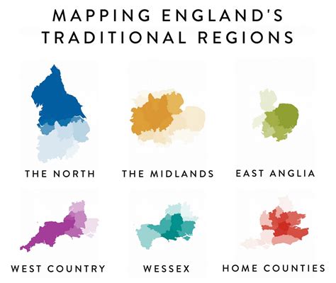 Mapping England's traditional regions - Vivid Maps