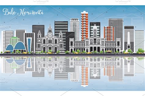 Belo Horizonte Skyline ~ Illustrations ~ Creative Market