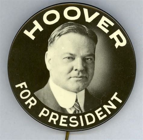 Herbert Hoover button, 1928 | Political Memorabilia Items | Pinterest | Herbert hoover ...