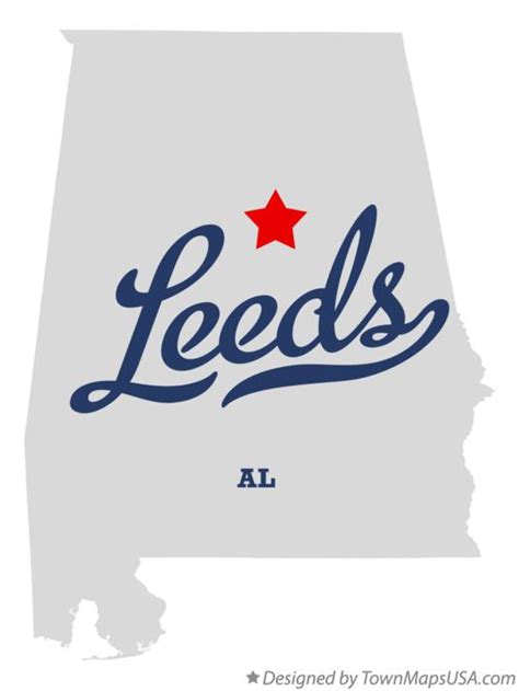 Map of Leeds, AL, Alabama