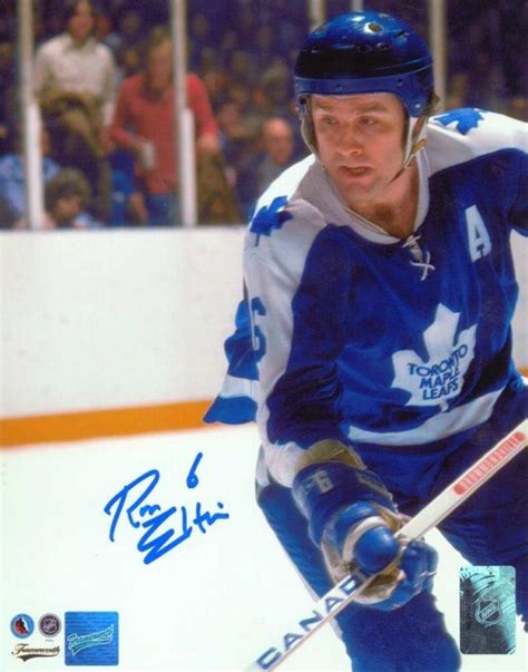 Ron Ellis Signed 8x10 Unframed Leafs Blue Close-Up - NHL Auctions