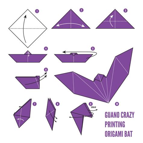 How to Fold an Origami Bat | Origami easy, Halloween origami, Origami ...