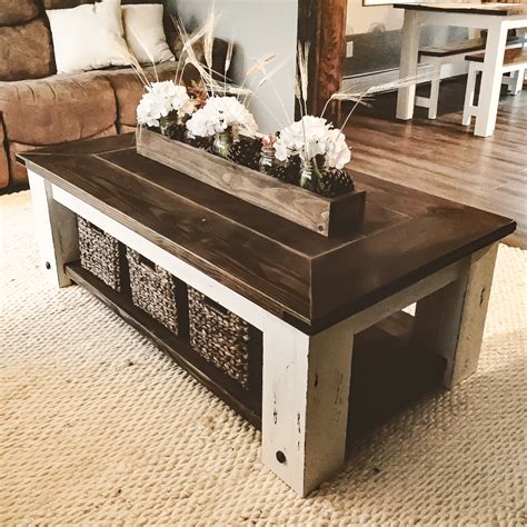 DIY Coffee Table With Storage (Farmhouse Style) DIY Candy, 49% OFF