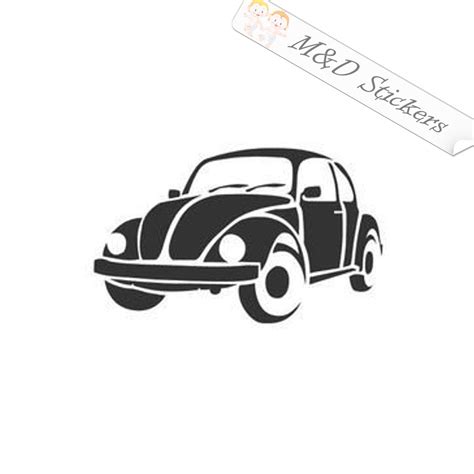 2x Volkswagen Beetle Vinyl Decal Sticker Different colors & size for C ...