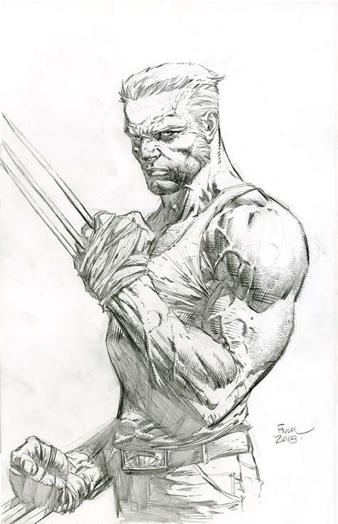 David Finch Wolverine commission 2018 Comic Art Comic Art Sketch, Comic ...