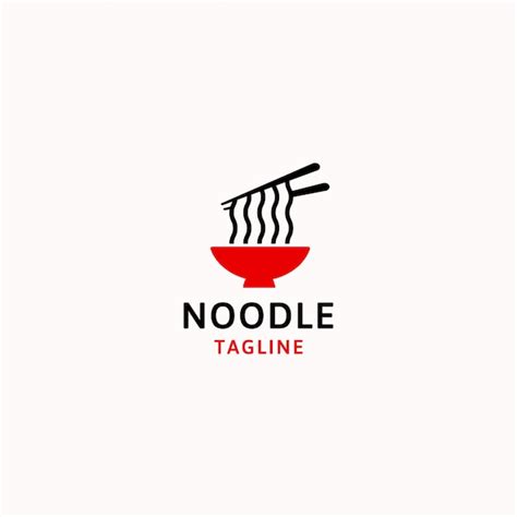 Premium Vector | Noodle logo template vector illustration