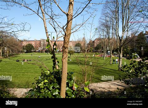 merrion square park georgian square Dublin Republic of Ireland Stock Photo - Alamy