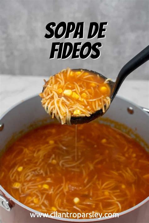 Mexican Fideo Soup (Sopa Aguada) - Cilantro Parsley | Recipe | Dinner ...