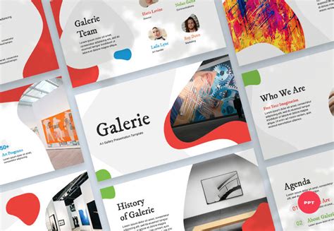 Art Gallery PowerPoint Presentation Template - Graphue