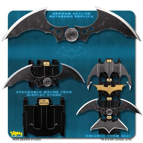 Batman: Arkham Asylum - Batarang Metal Replica, Figurines & Statues | Sanity