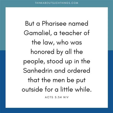 Gamaliel In The Bible: The Influential Pharisee | Think About Such Things