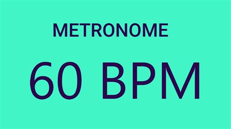 Metronome || 60 BPM - YouTube