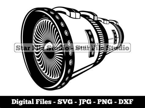 Jet Engine Svg Aircraft Engine Svg Airplane Engine Svg Jet | Etsy