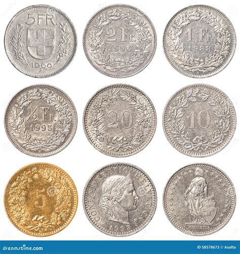 Swiss Franc Coins, Switzerland Royalty-Free Stock Image | CartoonDealer ...