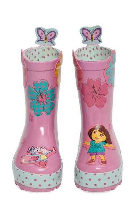 Kidorable Dora the Explorer Rain Boot (Walker, Toddler & Little Kid) | Toddler rain boots, Rain ...