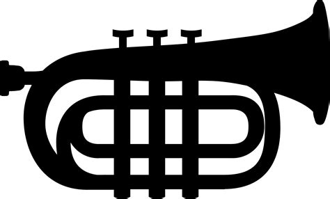 Trumpet Clipart Black And White | Free download on ClipArtMag