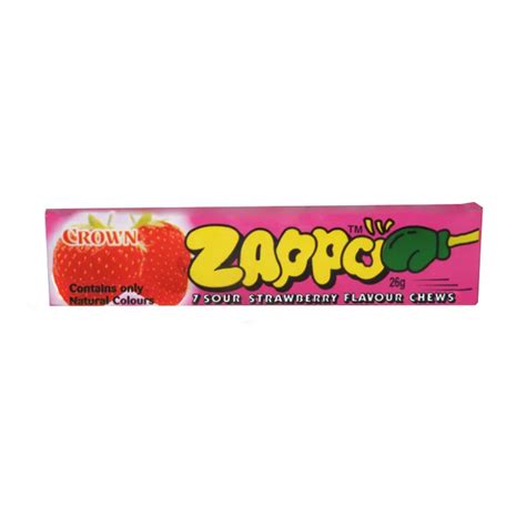 Zappo Strawberry Flavour Chews 26g | USA Candy Factory