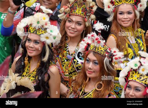 Sarawak Cultural Village, dayak traditional Costumes, kuching, sarawak ...