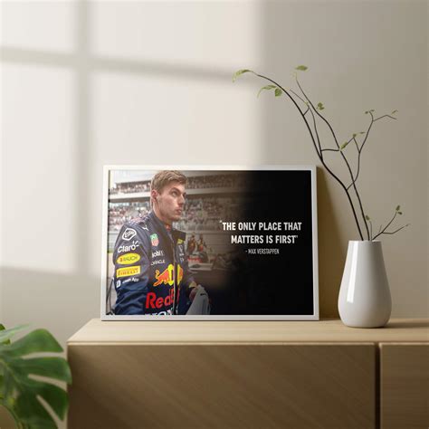 F1 | Max Verstappen Quotes Framed Poster(Wall Art) – Lamron.co