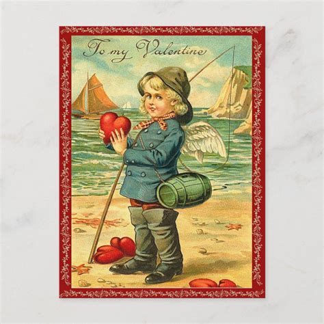 Vintage Valentine Postcard | Zazzle