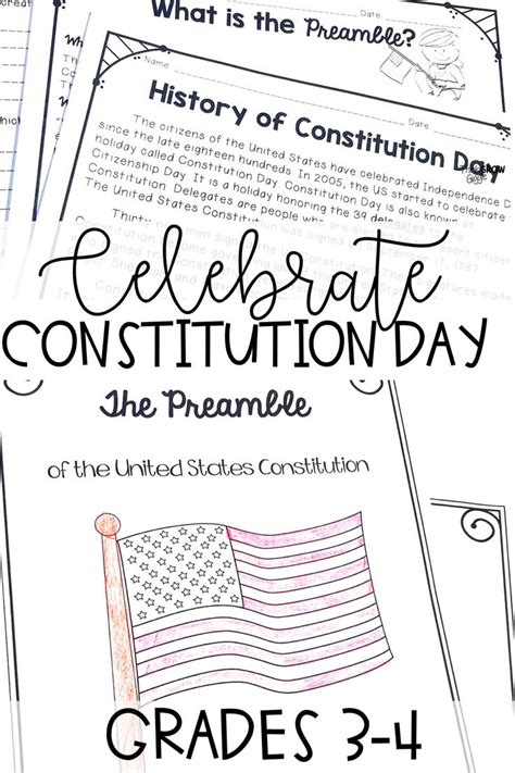 Constitution Day Activities | Constitution day, Social studies notebook ...