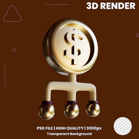 Premium PSD | 3d icon business and financial management