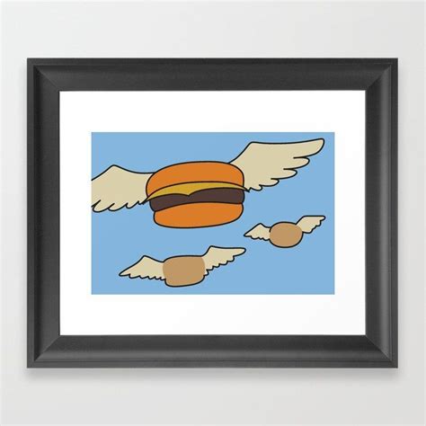 Bobs Burgers Flying Burger Painting - Burger Poster