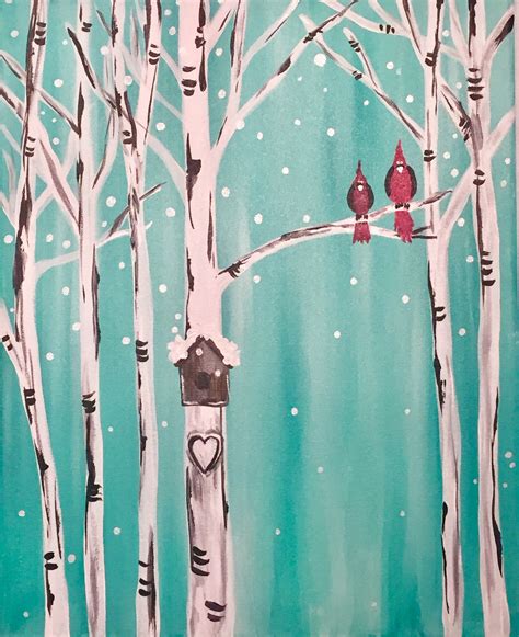 Winter Birch Trees- EGR Gaslight Village - Brush Studio