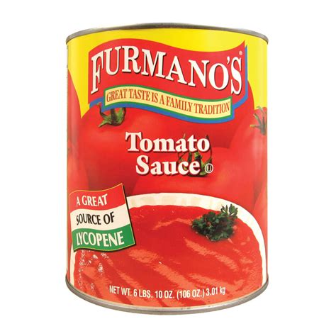 Furmano's #10 Can Tomato Sauce - 6/Case