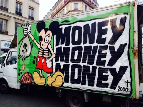 Street art | Rolling mural "Money Money Money" by Mygalo 2000 | Urban art painting, Street art ...