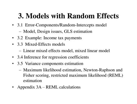 PPT - 3. Models with Random Effects PowerPoint Presentation, free ...