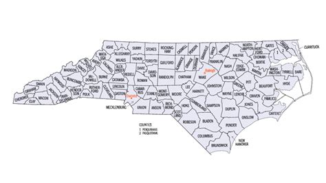 North Carolina Political Map - Metro Map