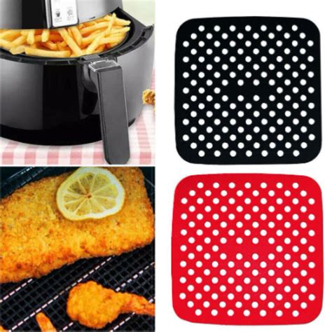 Tapete Protetor Silicone Air Fryer Fritadeira Universal 19cm Quadrado | Shopee Brasil