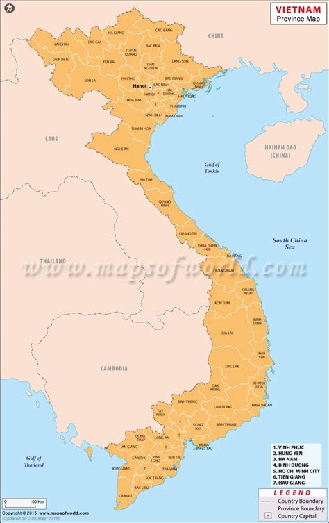 Vietnam Province Map