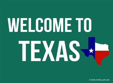 Welcome to Texas Sign Template Download Printable PDF | Templateroller