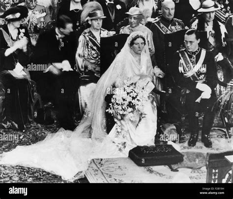 Wedding of Princess Juliana of Holland, and her husband, Prince Stock Photo, Royalty Free Image ...