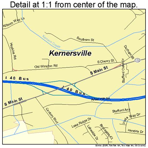 Kernersville North Carolina Street Map 3735600