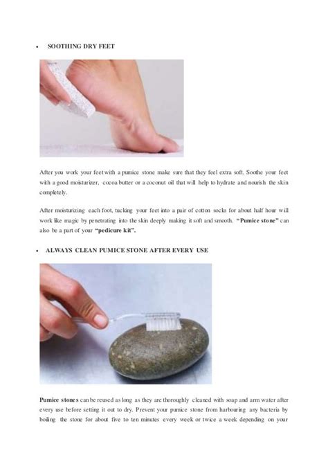 Pumice stone uses