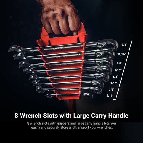 Wrench Rack Organizer, 8-Slot - Capri Tools