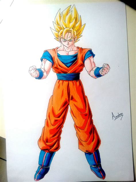 Anime Draw Goku / Drawing Goku Super Saiyan Blue | Anime City! Amino / Goku is a male character ...