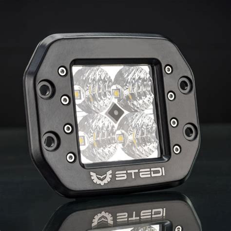 STEDI C-4 BLACK EDITION FLUSH MOUNT LED LIGHT FLOOD | AutoElecOz