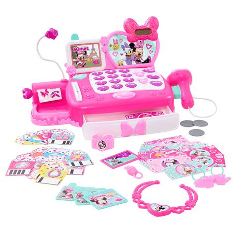 Minnie's Happy Helpers Shop N' Scan Talking Cash Register - Walmart.com - Walmart.com