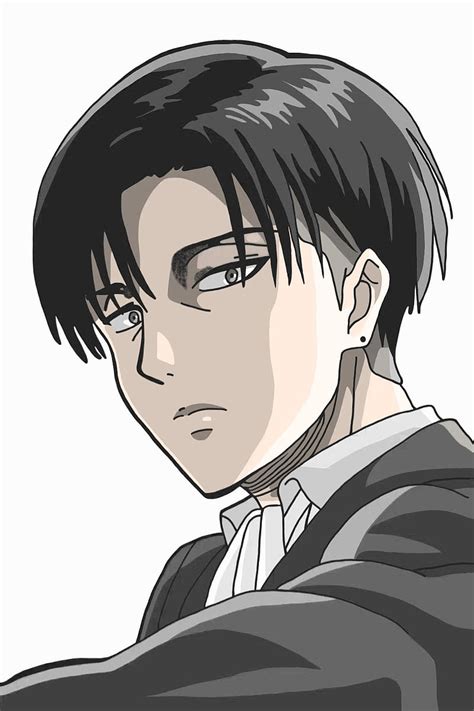 [AOT] Levi Ackerman, #icon, #illustration, #leviackerman, #portrait, #animeboy, HD phone ...